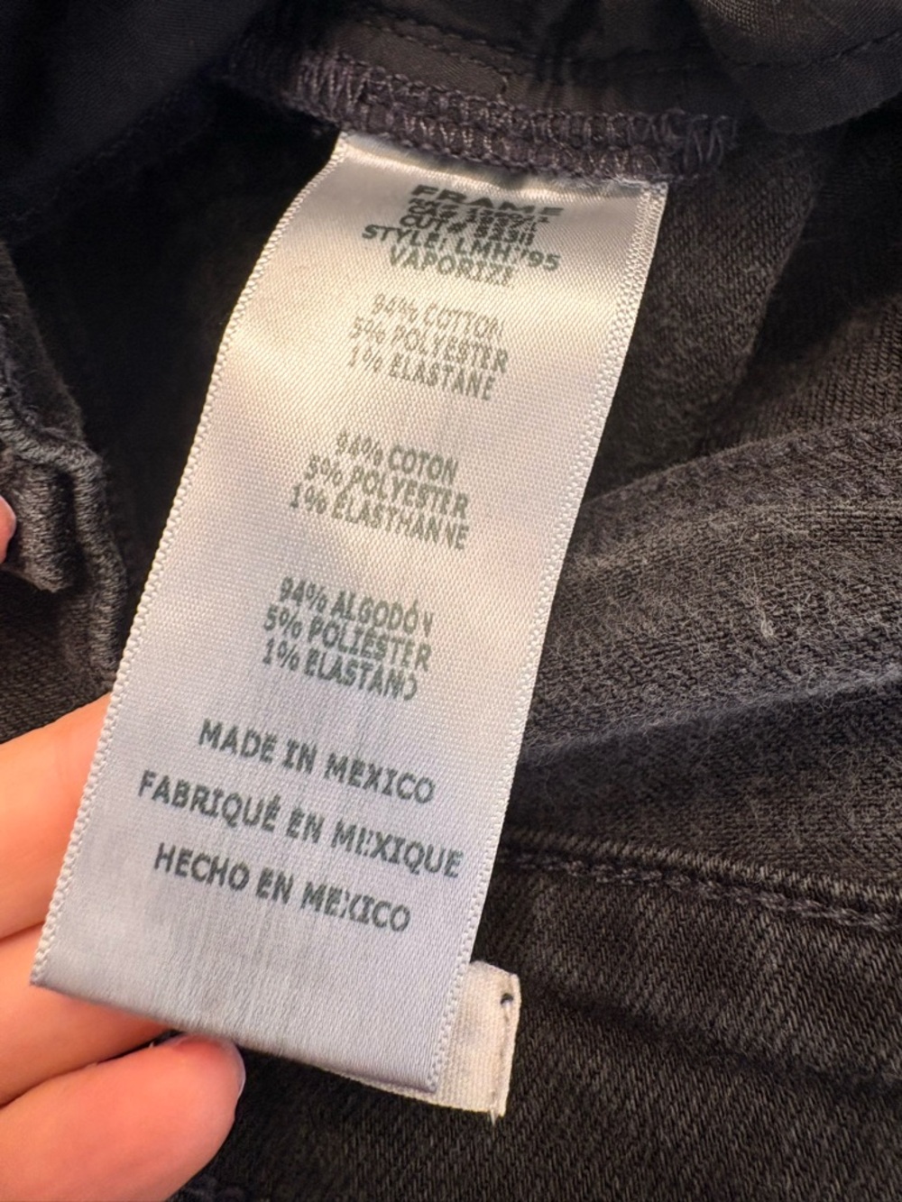 FRAME Washed Black Oak L’Homme Slim Jeans Mens Size 31 - Picture 9 of 10